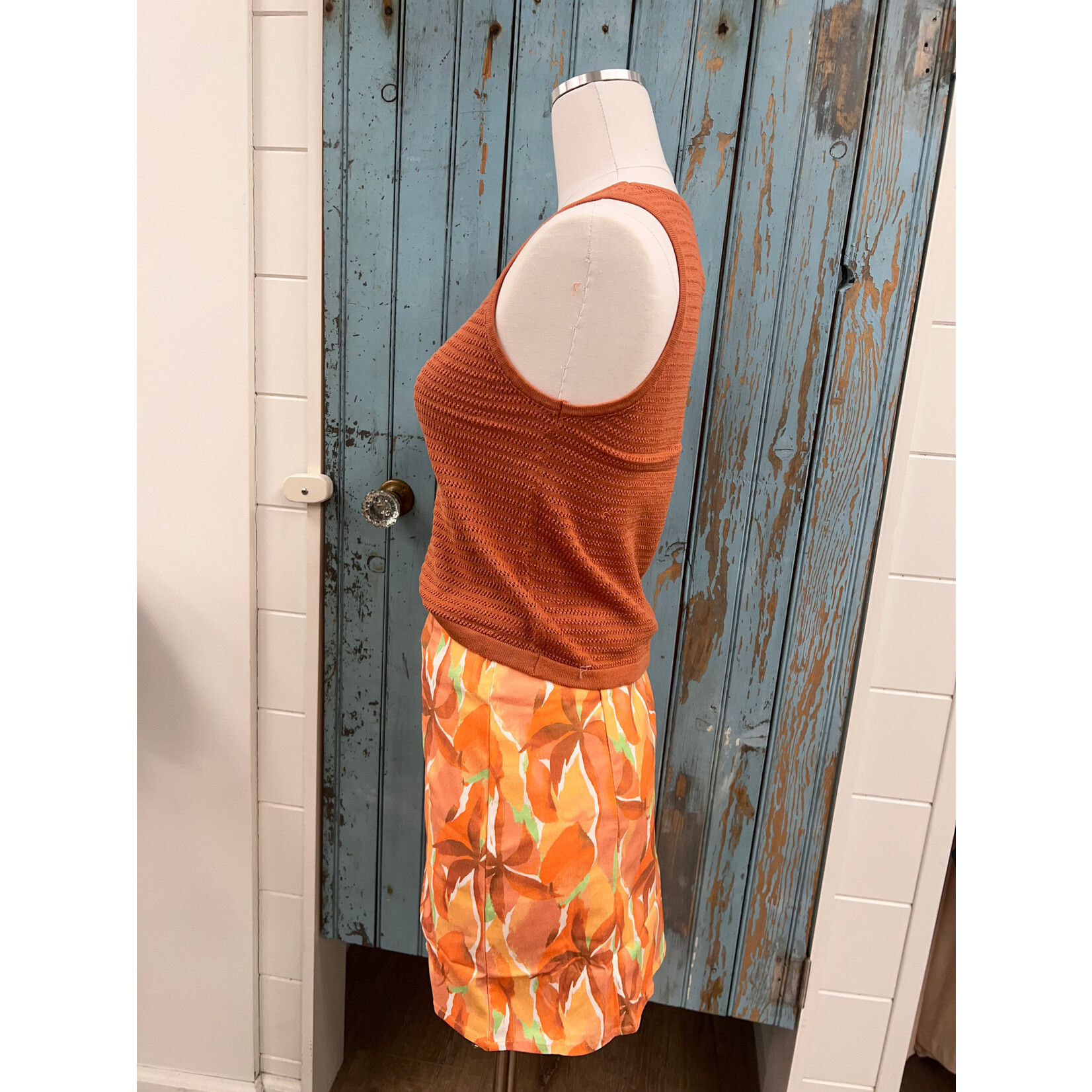 Sadie Sage SS Sunset Front Slit Mini Skirt
