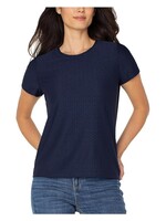 Liverpool Short Slv w/ Rib Trim