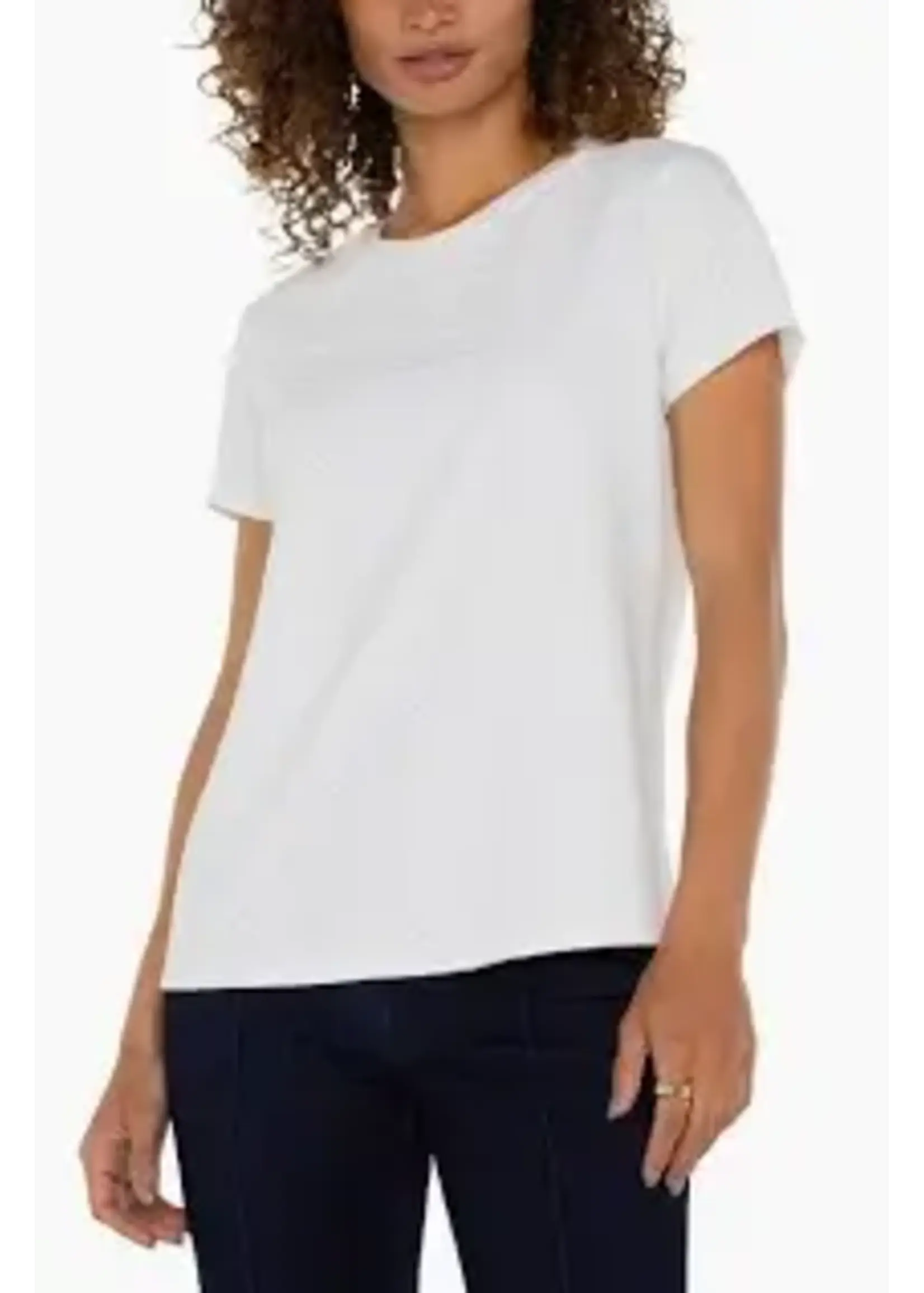 Liverpool LP Short Slv w/ Rib Trim