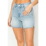 Risen R High Rise Side Slit Shorts