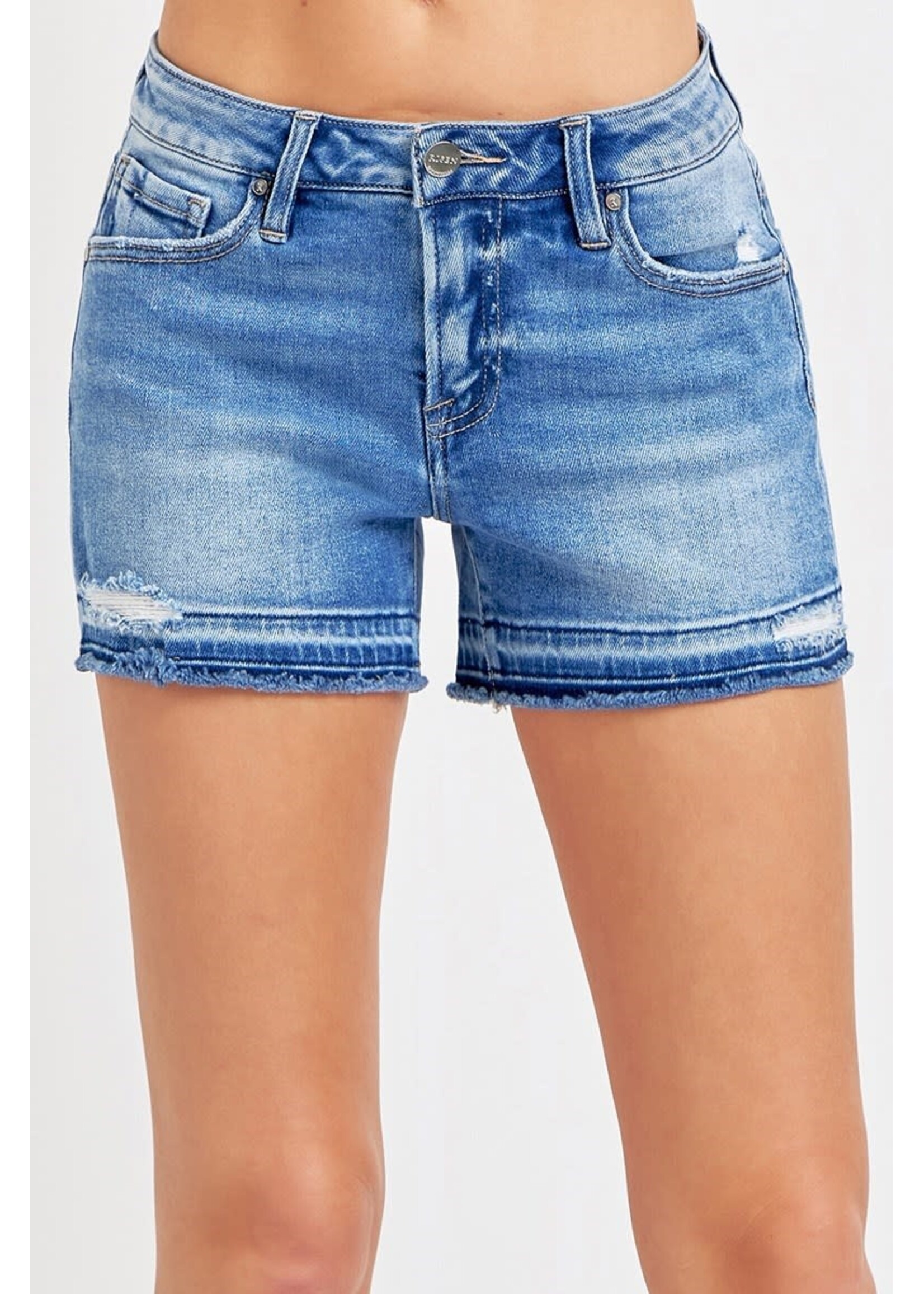 Risen R Low Rise Hem Shorts