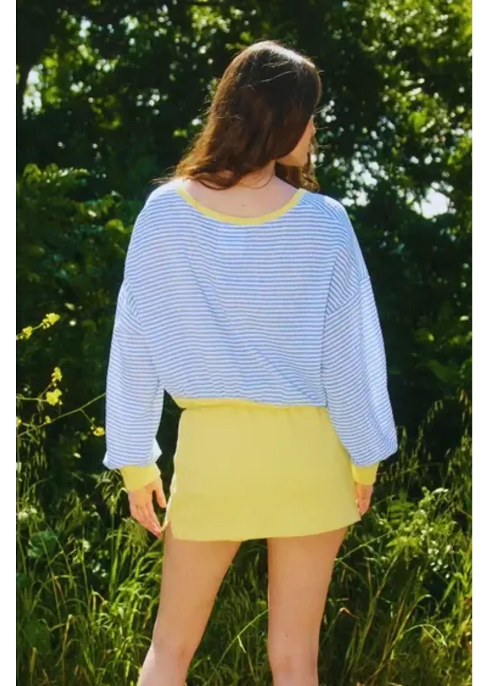 BUCKETLIST BL Striped Crop Top