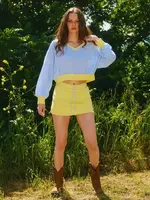 BUCKETLIST Striped Crop Top