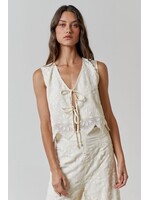 LaLavon Slvless Front Tie Top