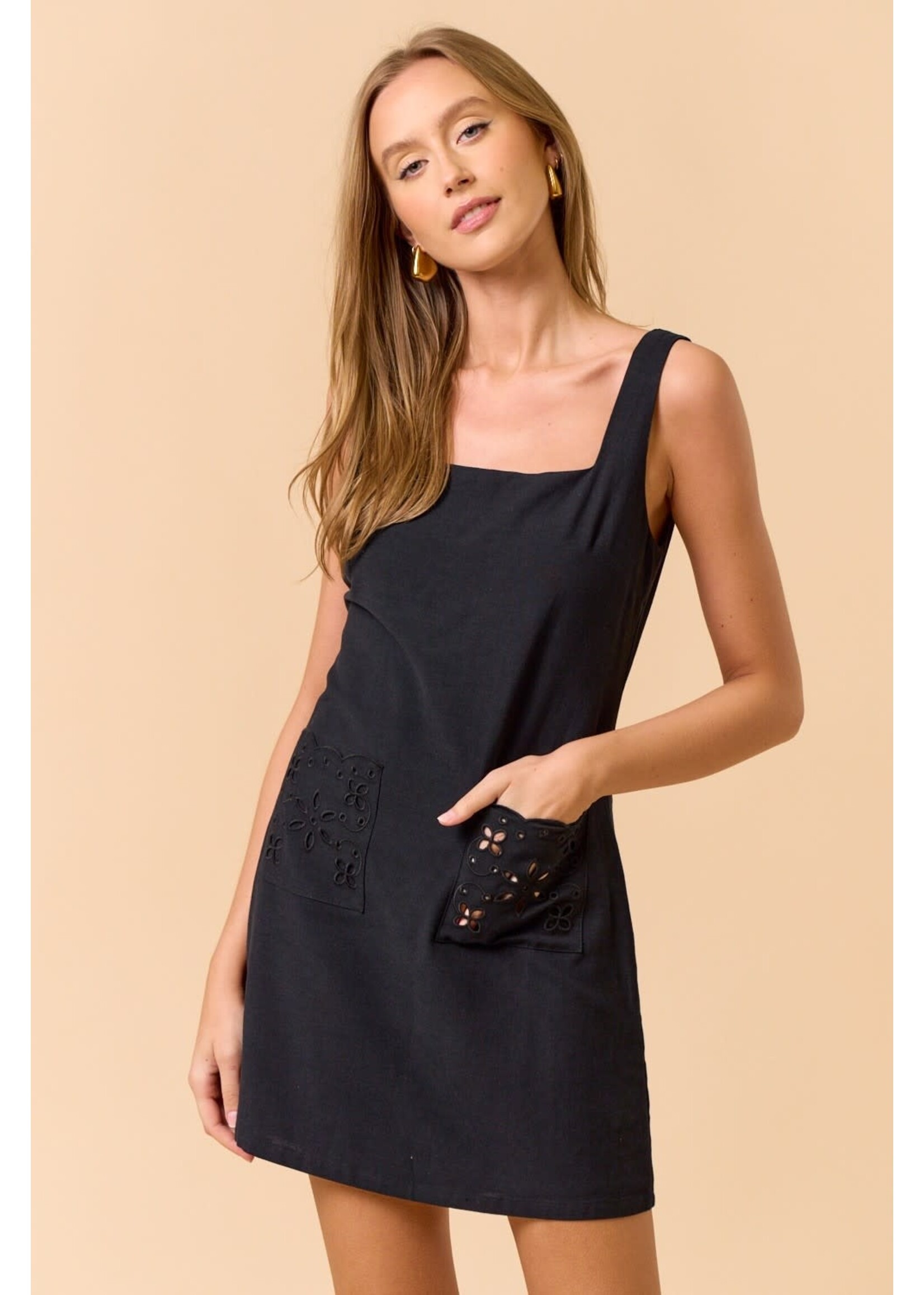 LaLavon LaLavon Mini Dress w/ Pockets