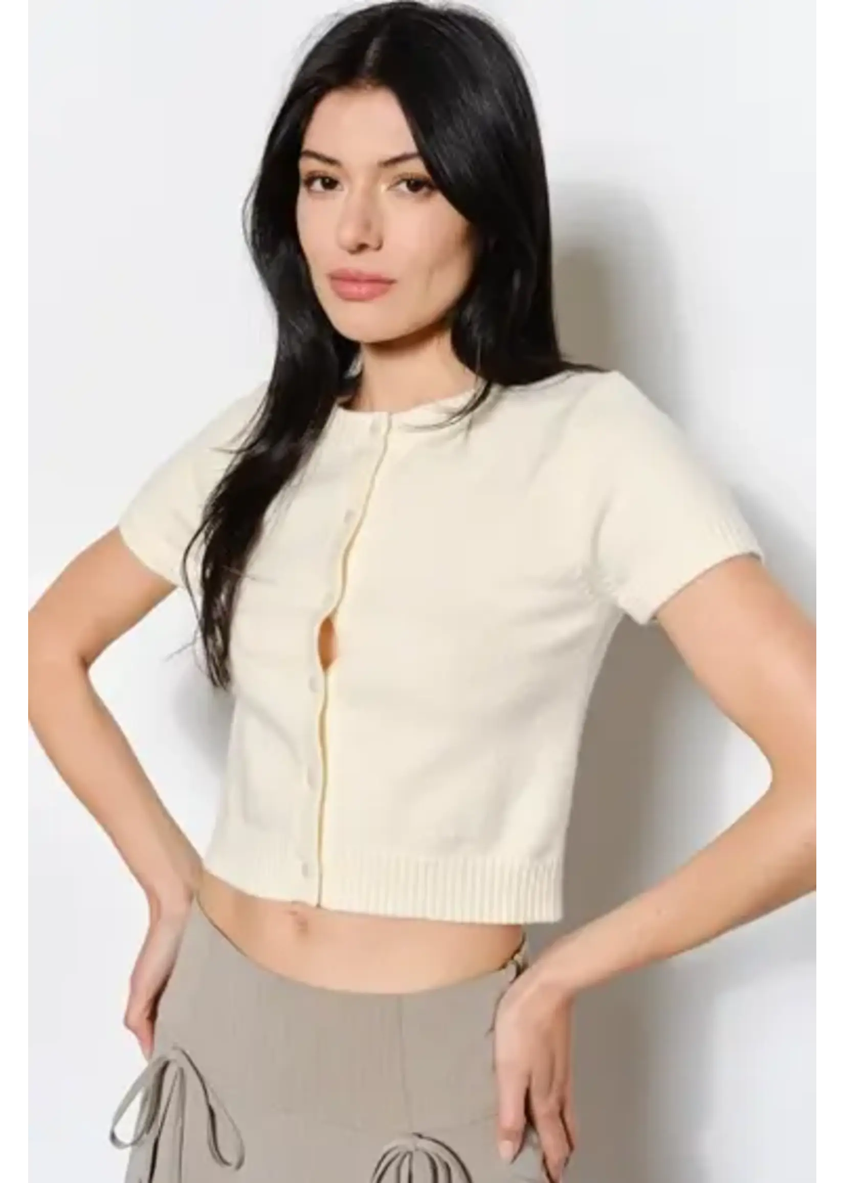 Pretty Garbage PG Lucy Short Slv Cardi