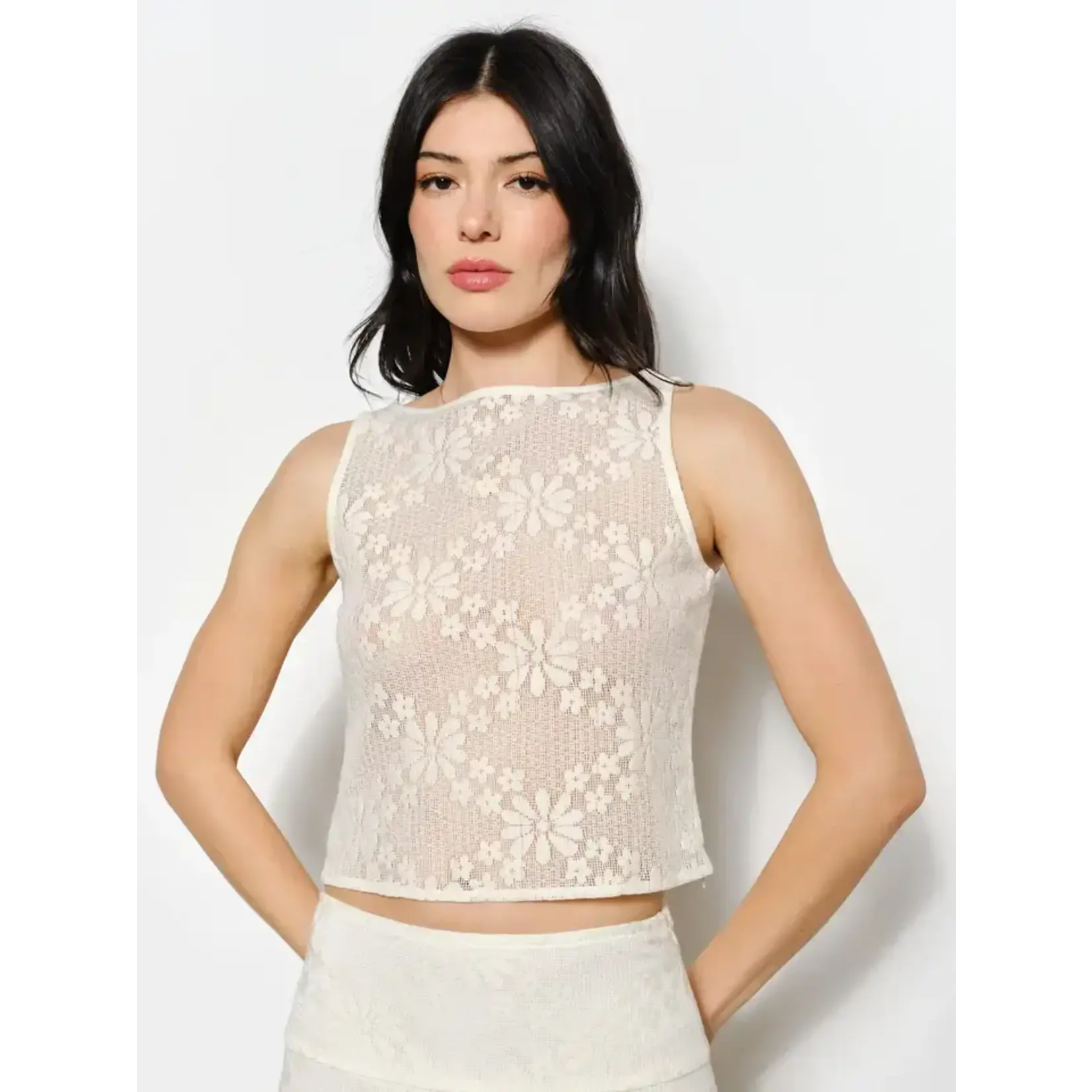 Pretty Garbage PG Danielle Crochet Top