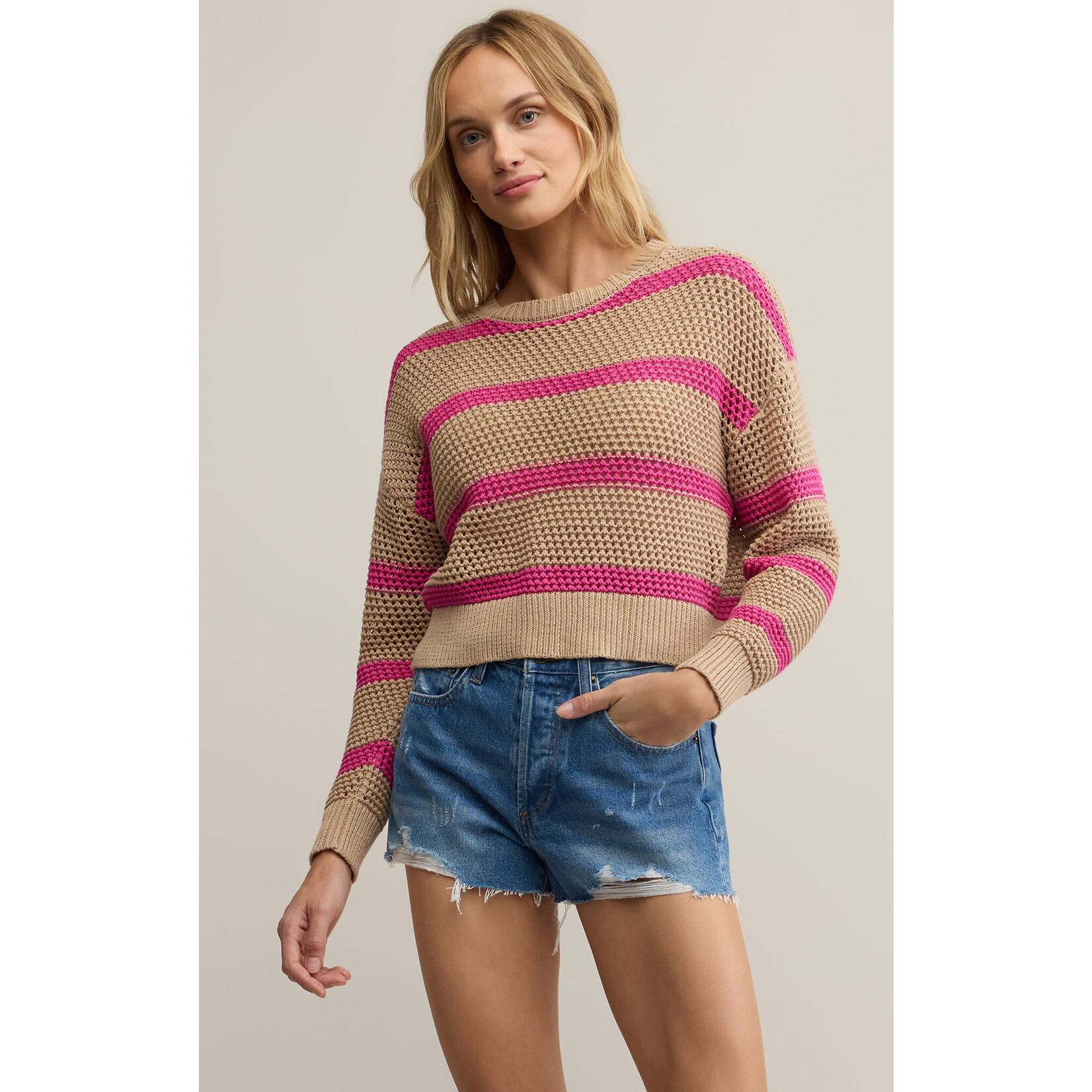 Z Supply ZS Broadbeach Striped Sweater