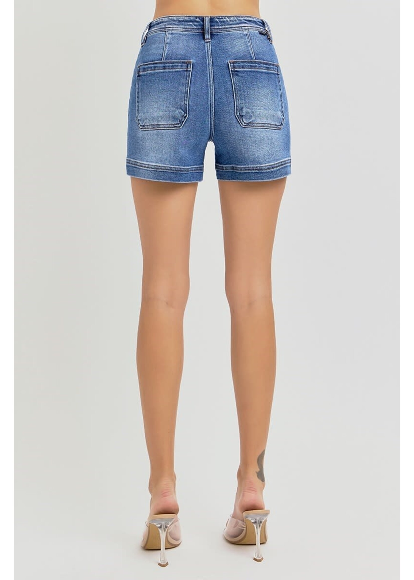 Risen R High Rise Front Pocket Shorts