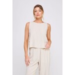 Allie Rose Striped Linen Tank