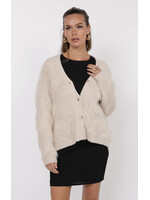 Sage The Label Delia Feather Stripe Cardi