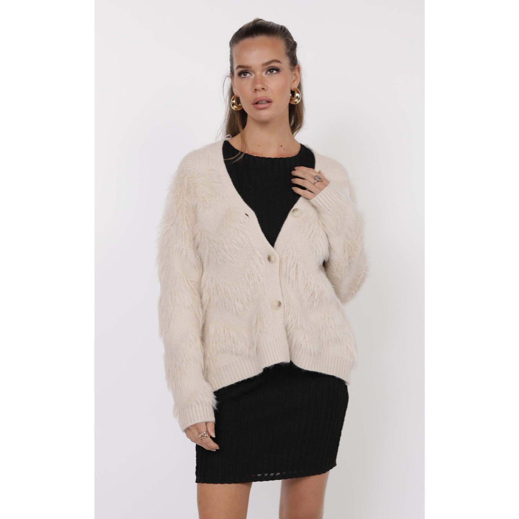 Sage The Label STL Delia Feather Stripe Cardi