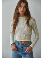 By together Jacquard Fishnet Top