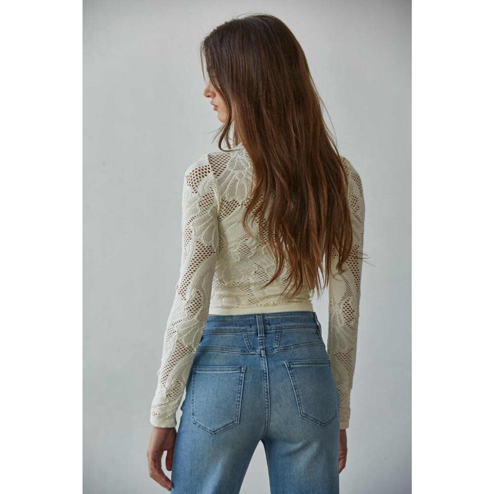 By together BT Jacquard Fishnet Top