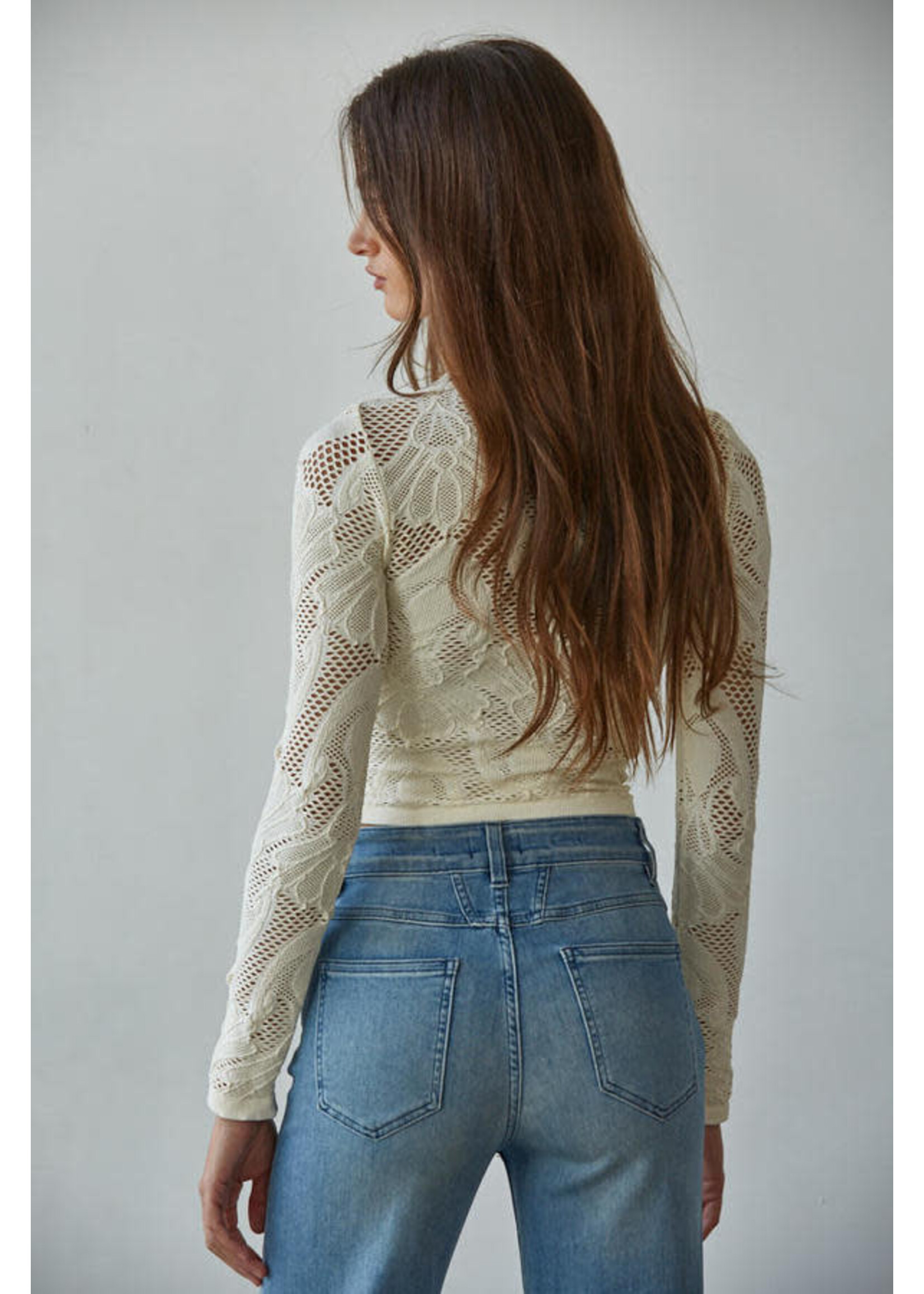 By together BT Jacquard Fishnet Top