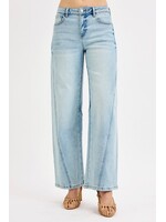 Risen Mid Rise Barrel Jeans