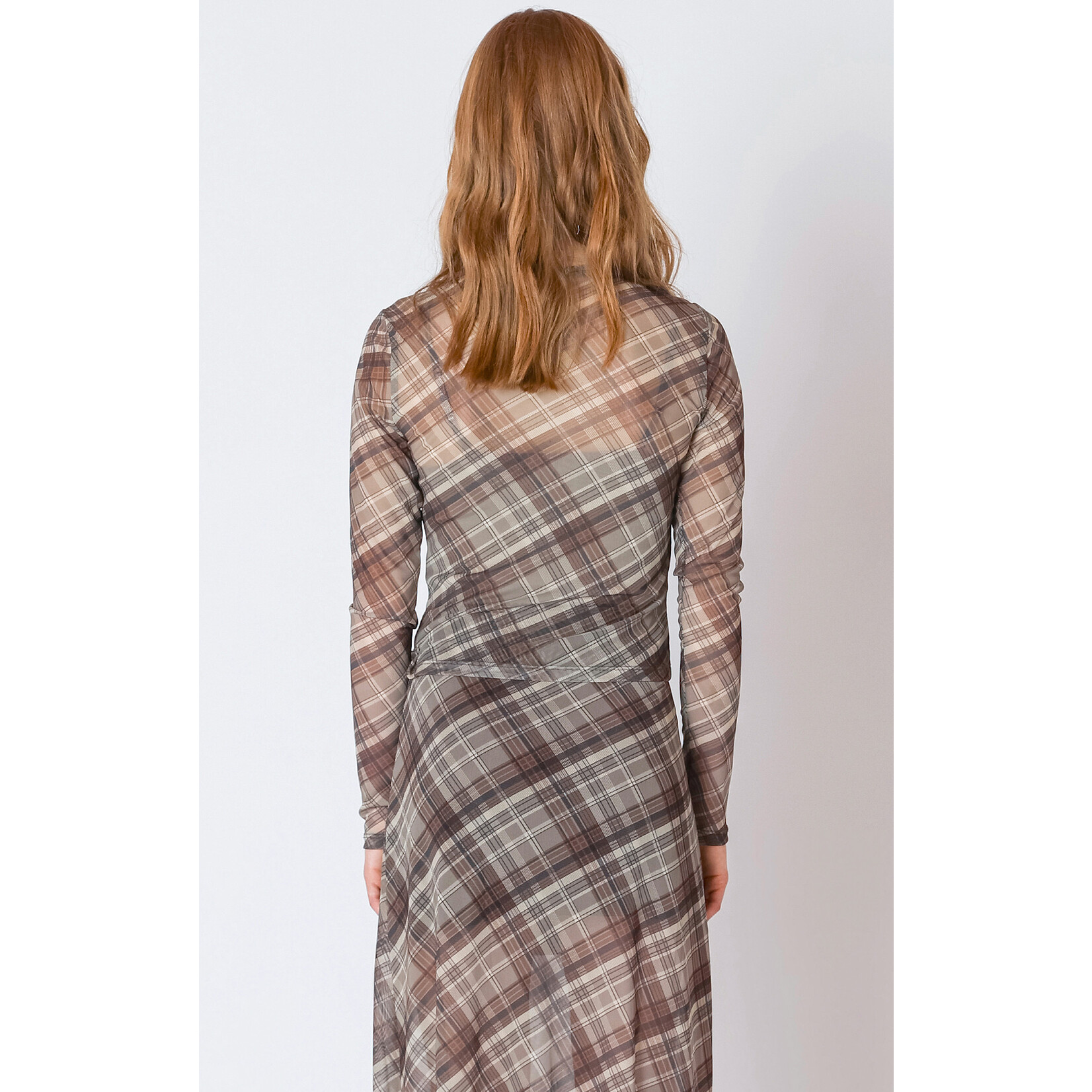 Dex Dex Mesh Crewneck Top