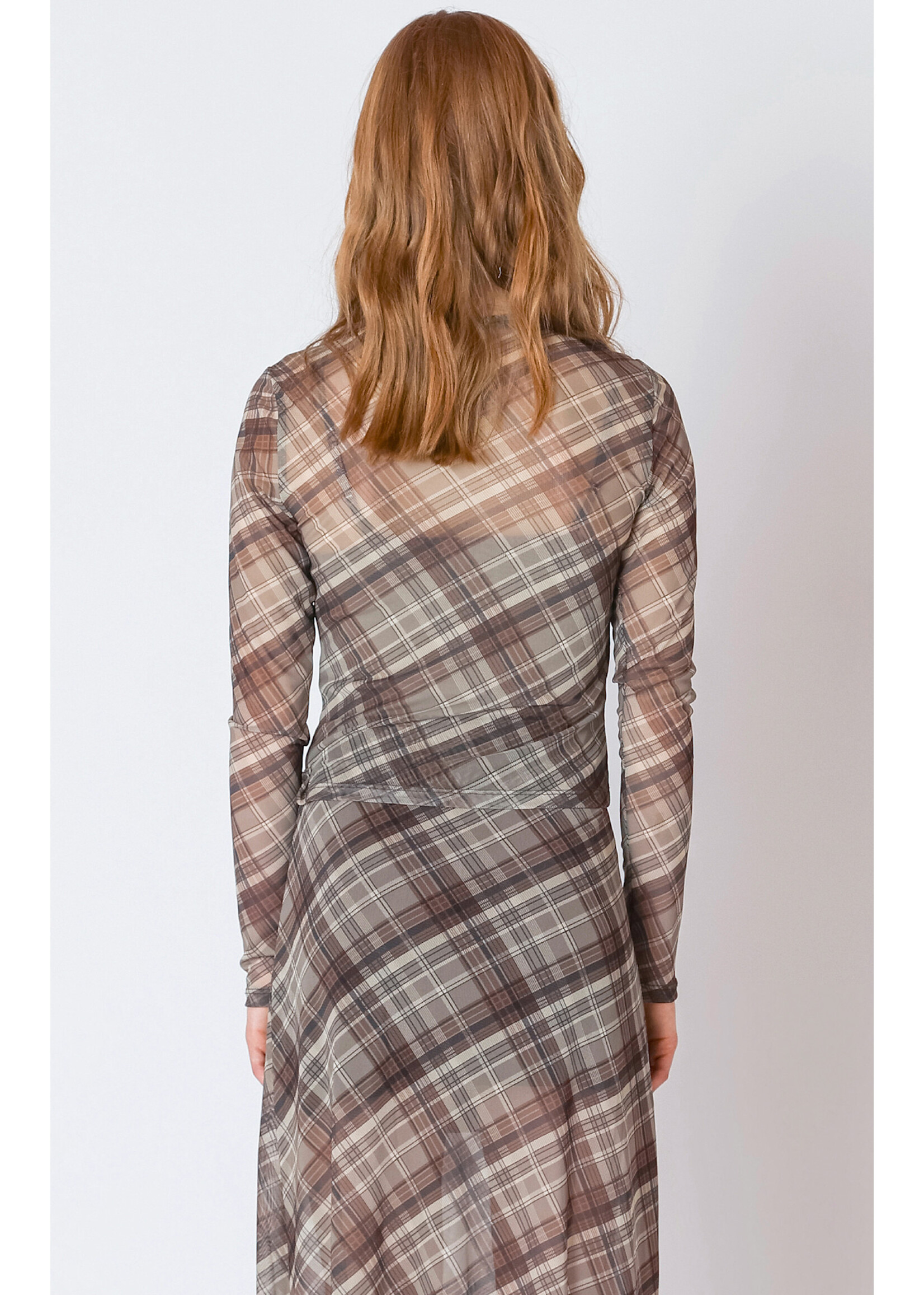 Dex Dex Mesh Crewneck Top