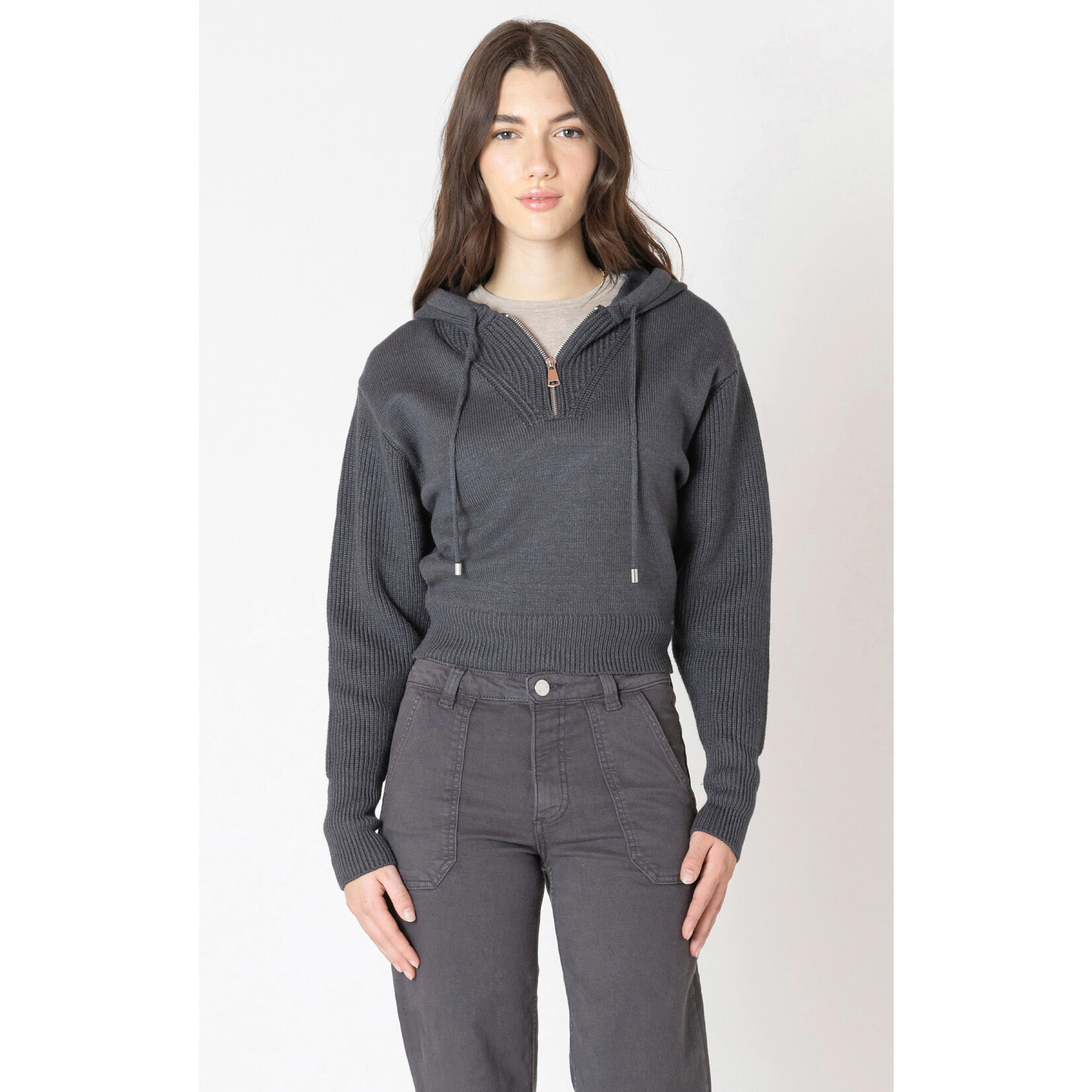 Dex Clothing Dex Half Zip Hooded Sweater