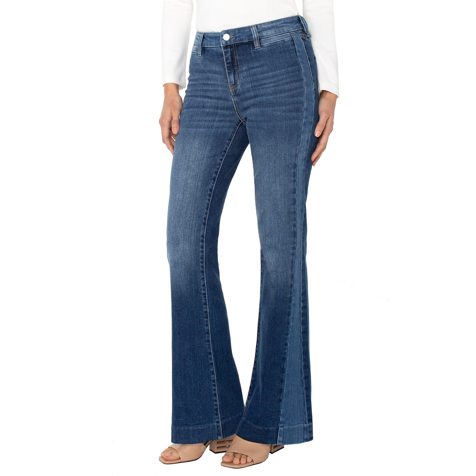 Liverpool LP Hannah Flare w/ Blocking Jean