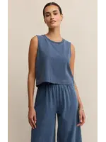 Z Supply Sloane Jersey Denim Muscle Tank