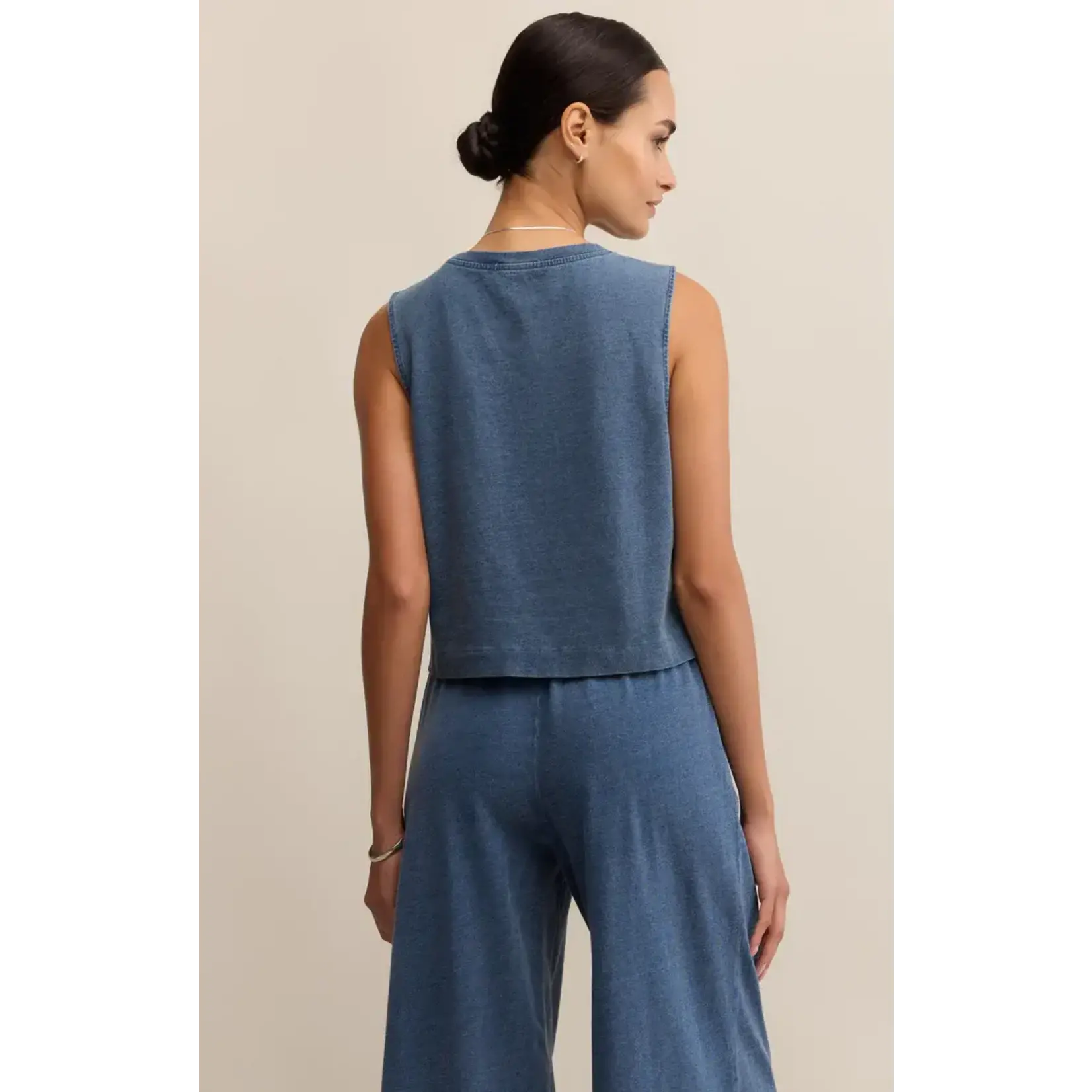 Z Supply ZS Sloane Jersey Denim Muscle Tank