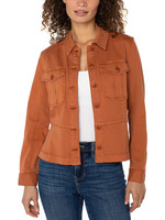 Liverpool Peplum Trucker Jacket