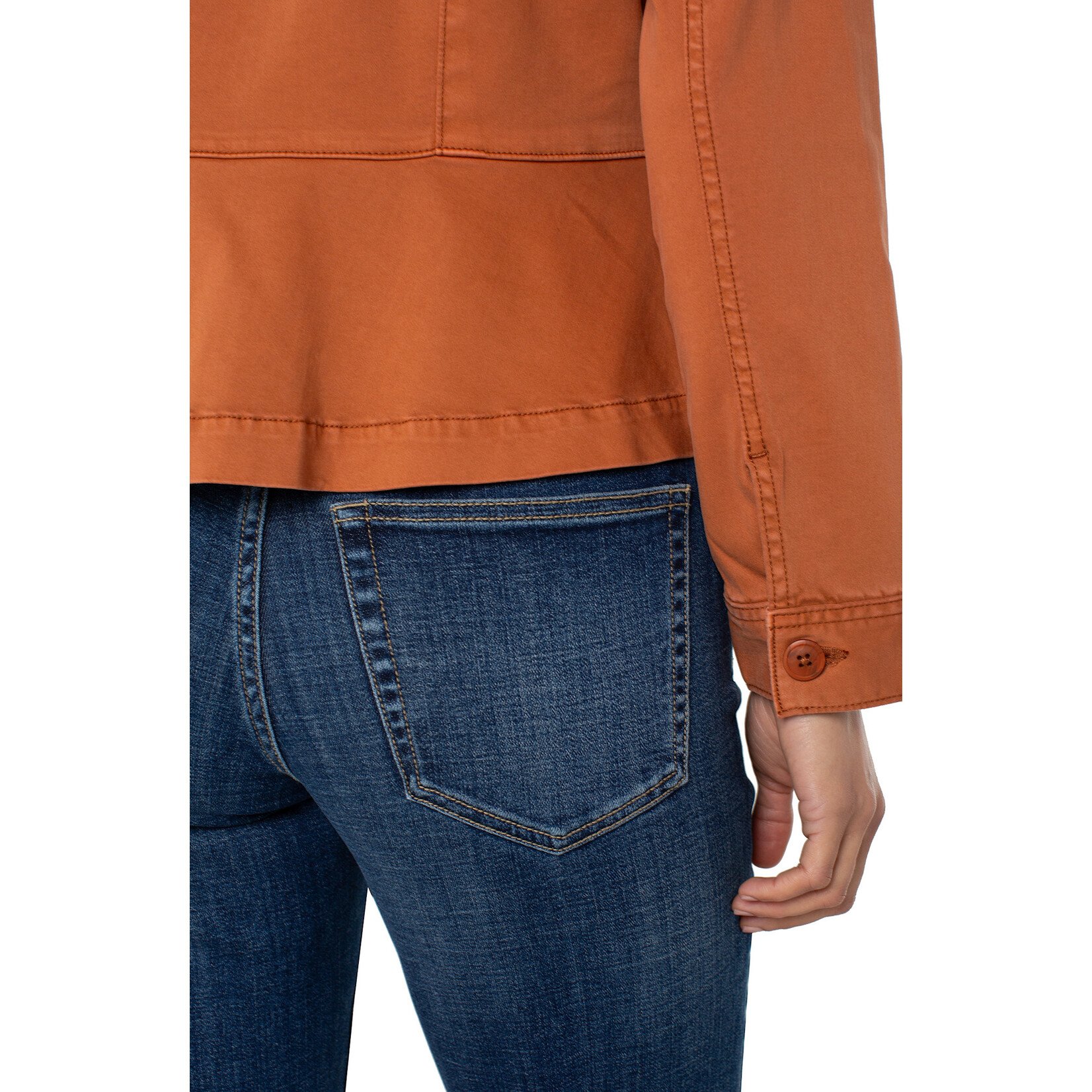 Liverpool LP Peplum Trucker Jacket