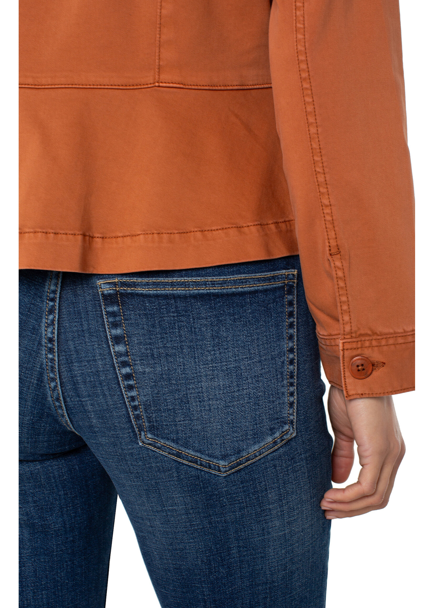 Liverpool LP Peplum Trucker Jacket