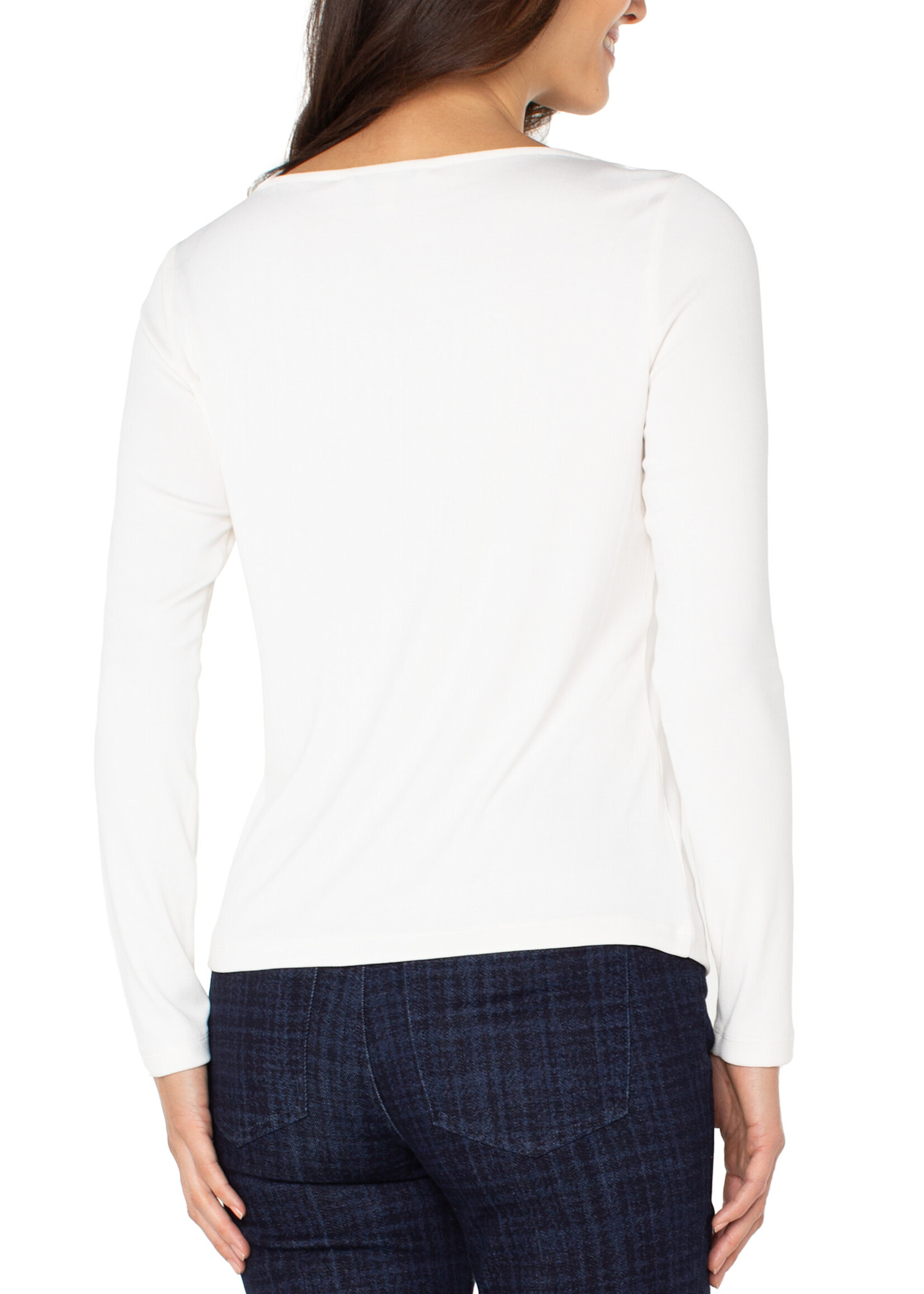 Liverpool LP LS Boat Neck Top