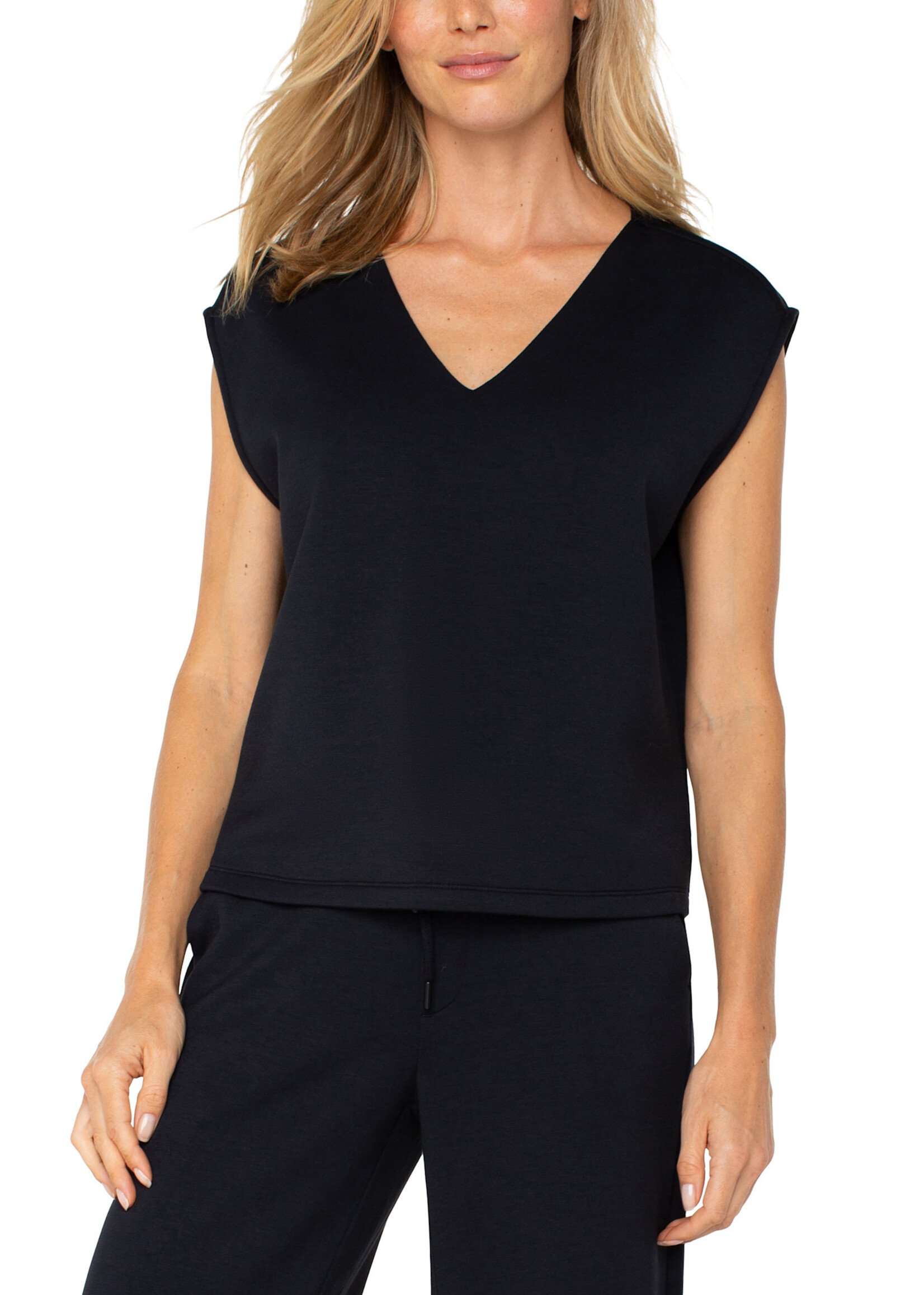 Liverpool LP Dolman Sleeve V-Neck Top