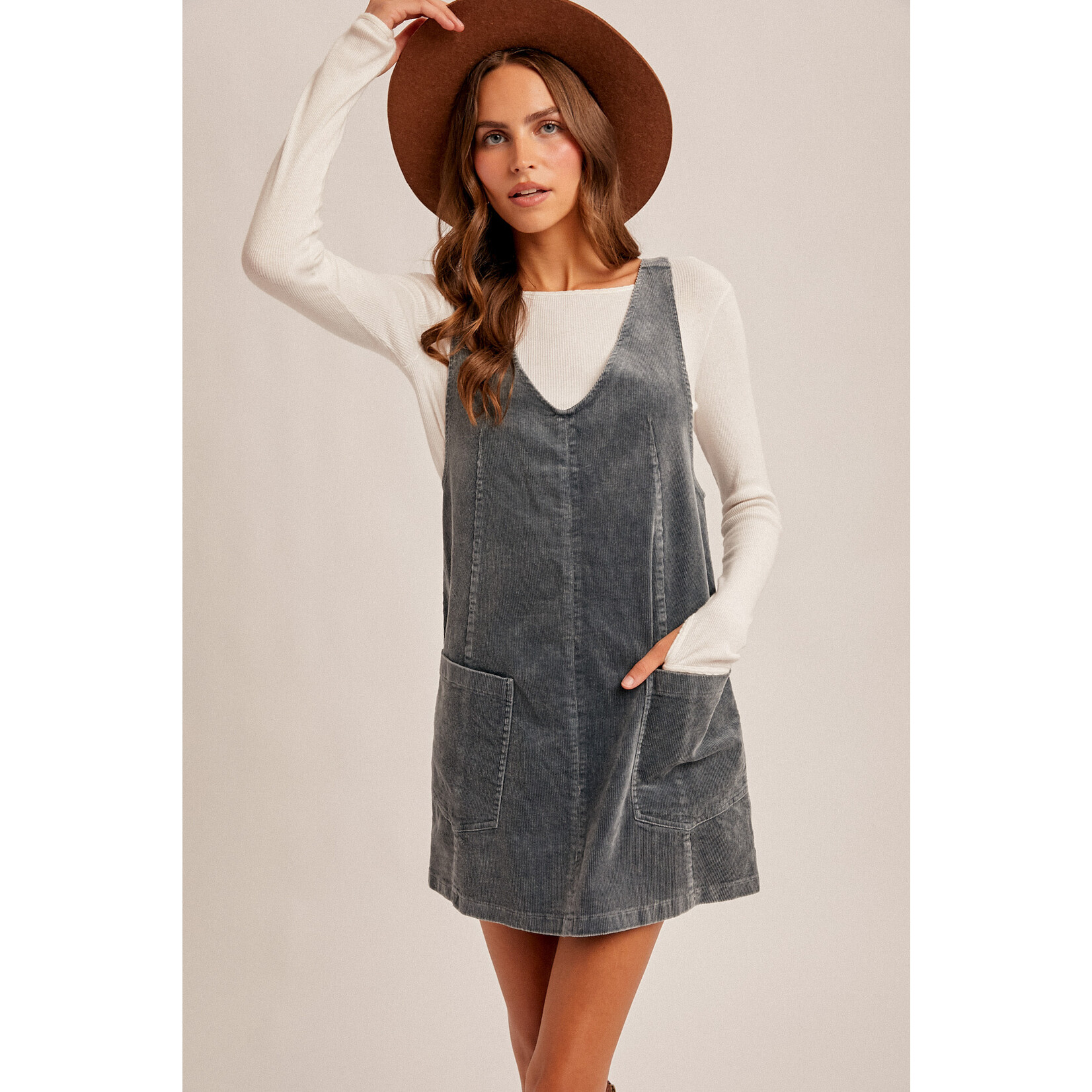 Hem & Thread HT Snow Wash Corduroy Dress