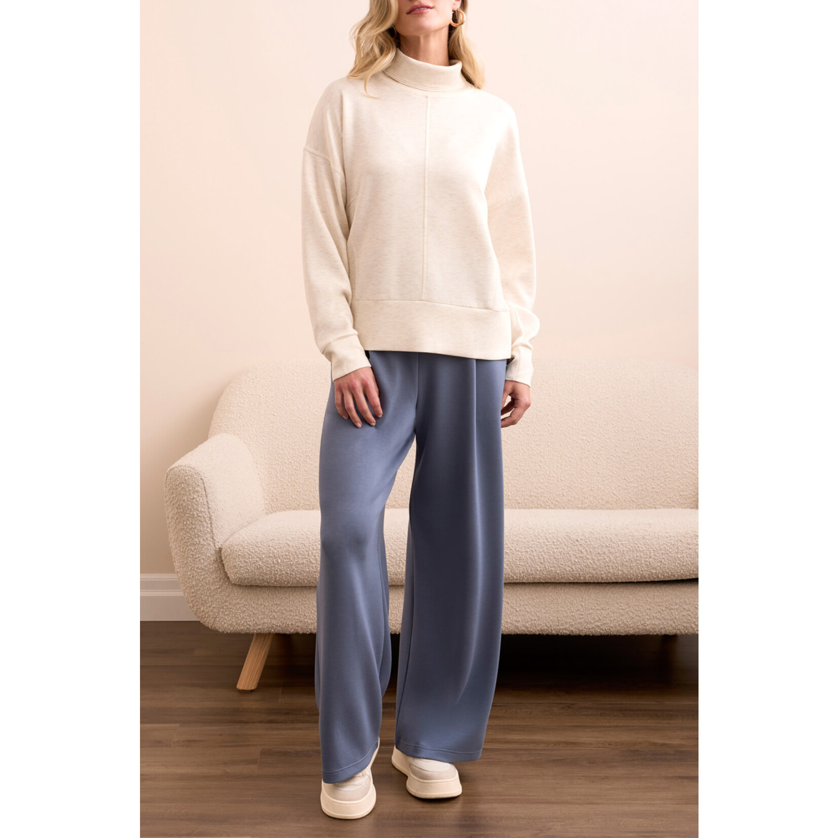 Tribal T L/S Funnel Neck Top