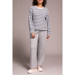 Tribal L/S Crewneck Top w/ Cuff Sapphire