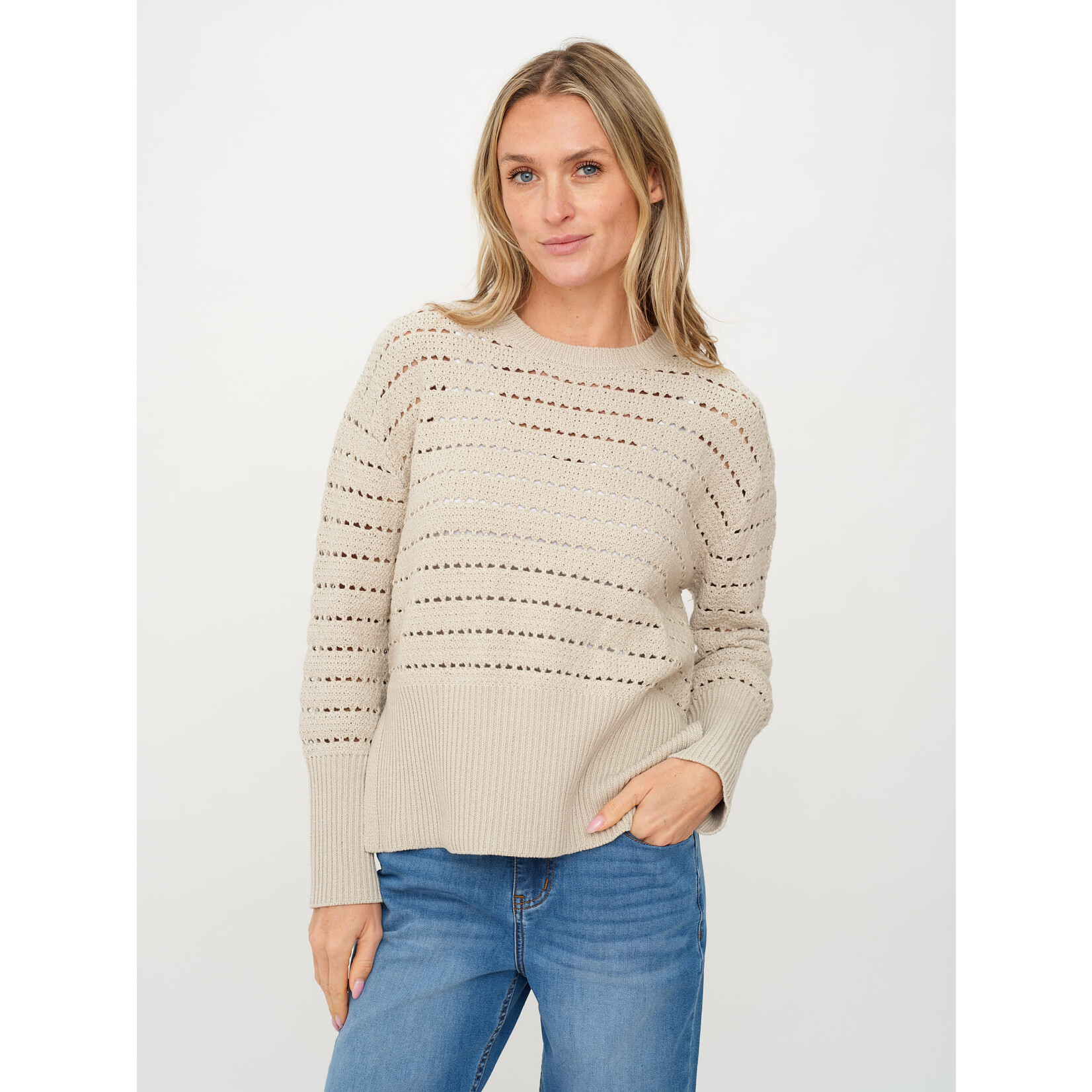 Six Fifty SF Jaden Crochet Crewneck