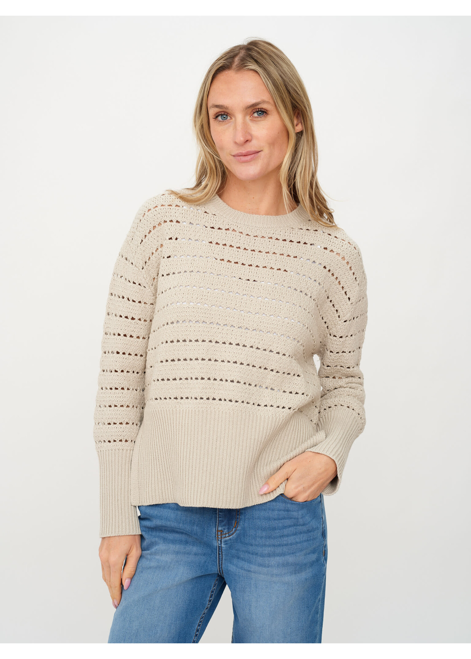 Six Fifty SF Jaden Crochet Crewneck