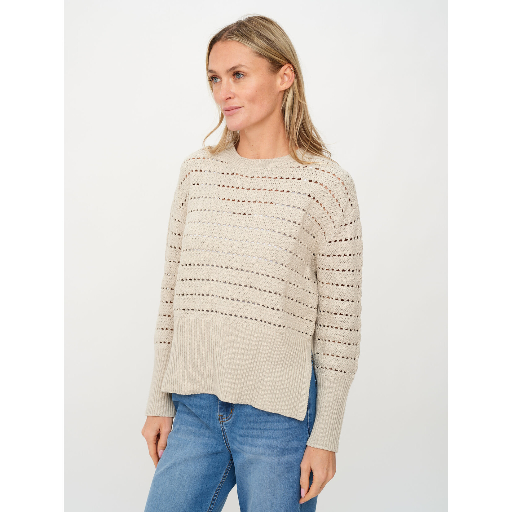 Six Fifty SF Jaden Crochet Crewneck