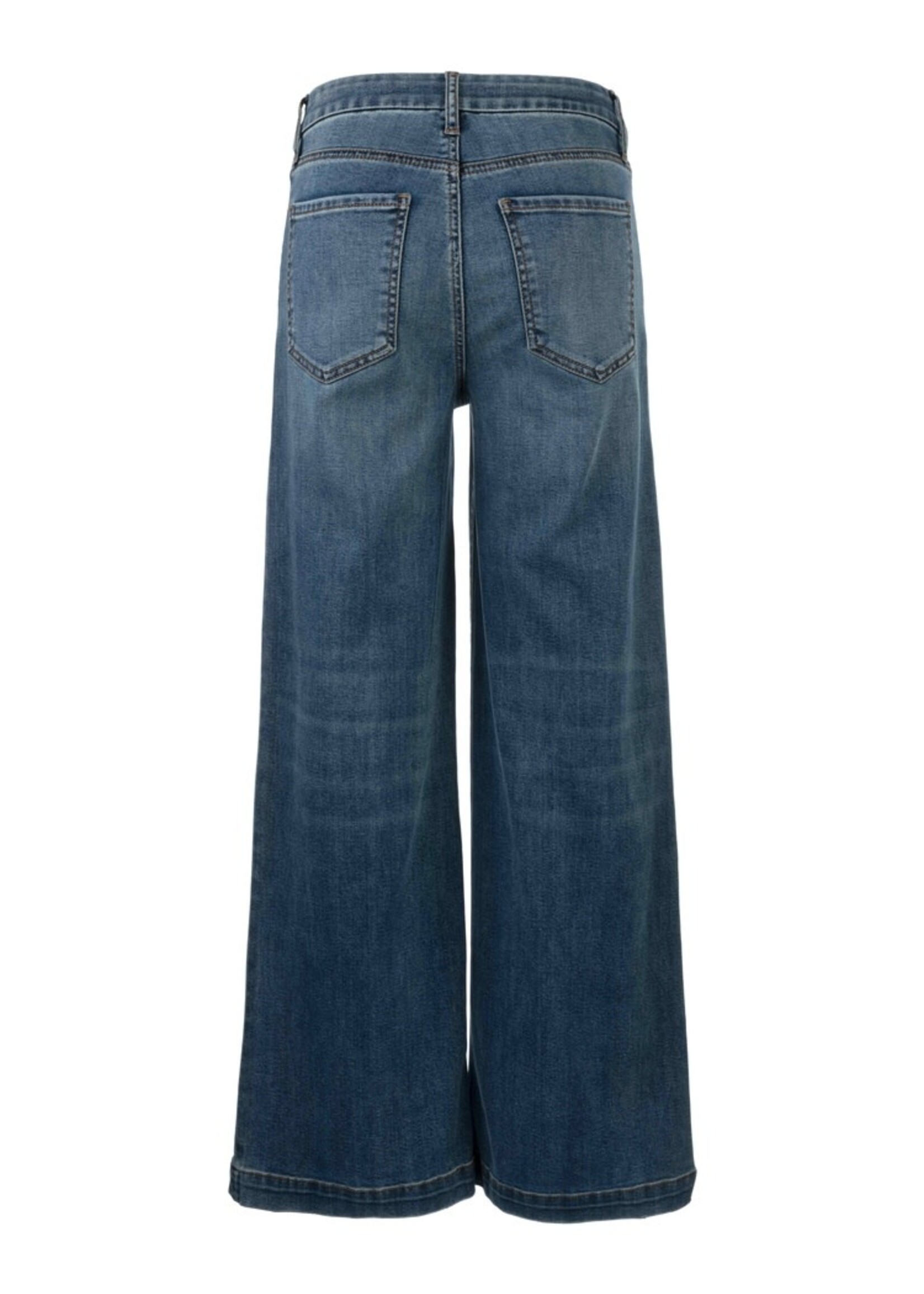 Kut Denim K Patch Meg Wide Leg Jean