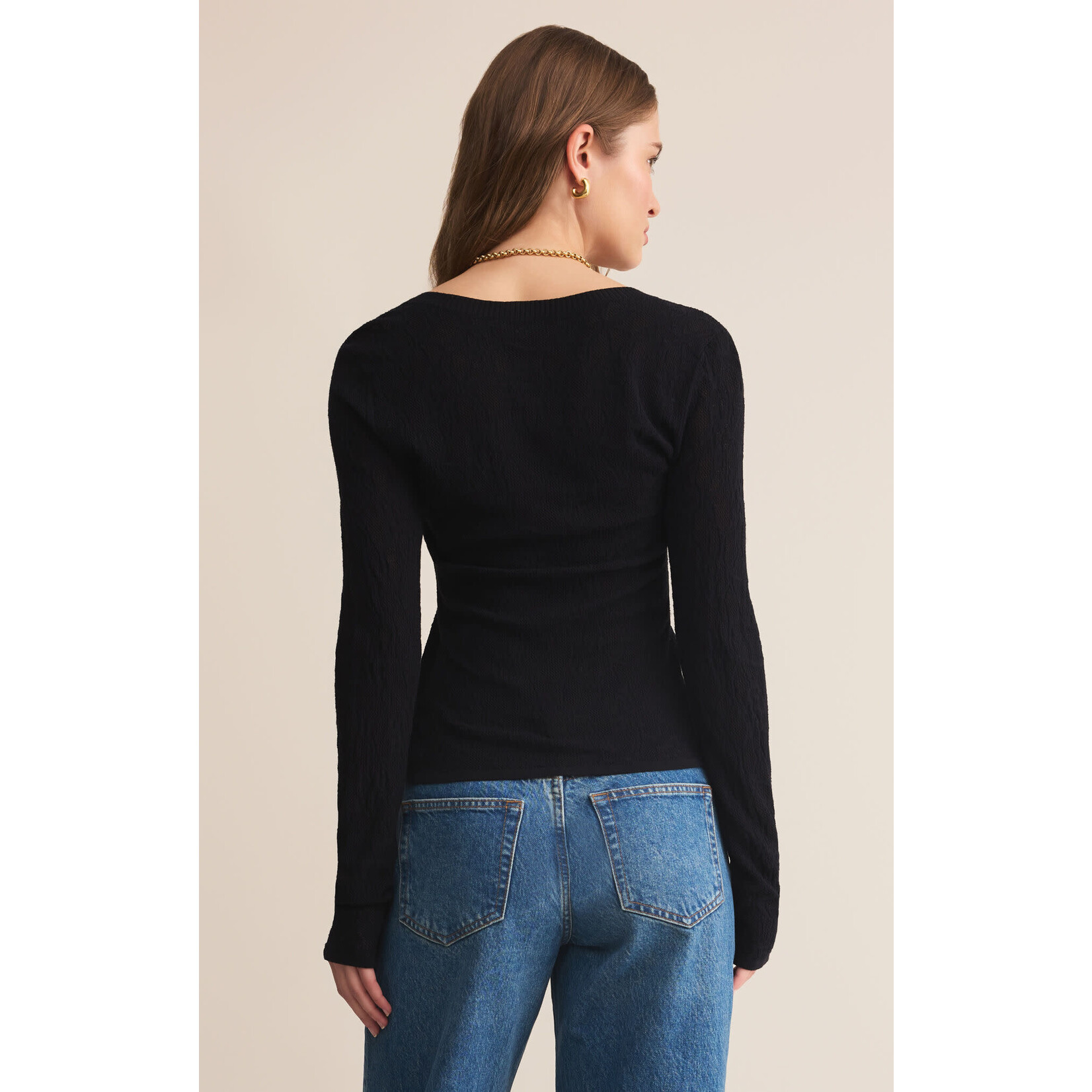 Z Supply ZS Tibi Scoop Mesh Sweater