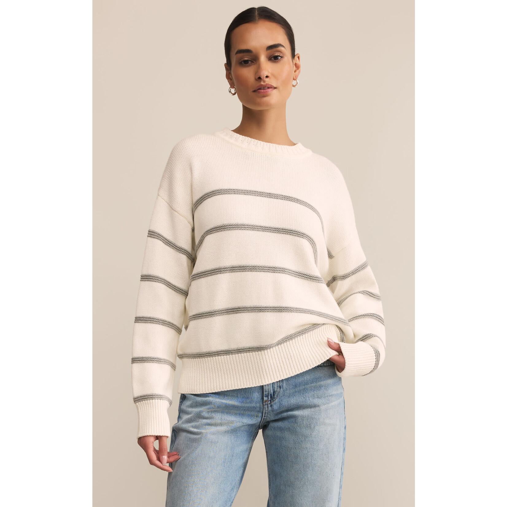 Z Supply ZS Boyfriend Striped Sweater