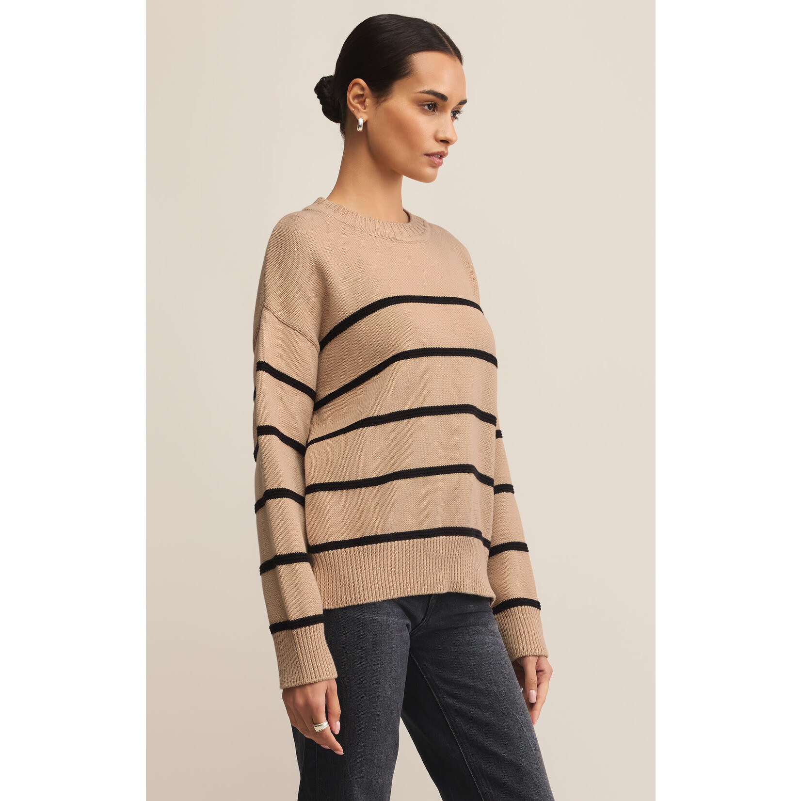 Z Supply ZS Boyfriend Striped Sweater