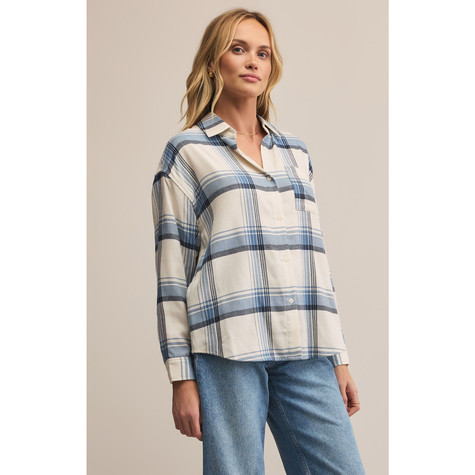 Z Supply ZS River Plaid Button Up