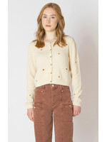Dex Floral Embroidered Cardi
