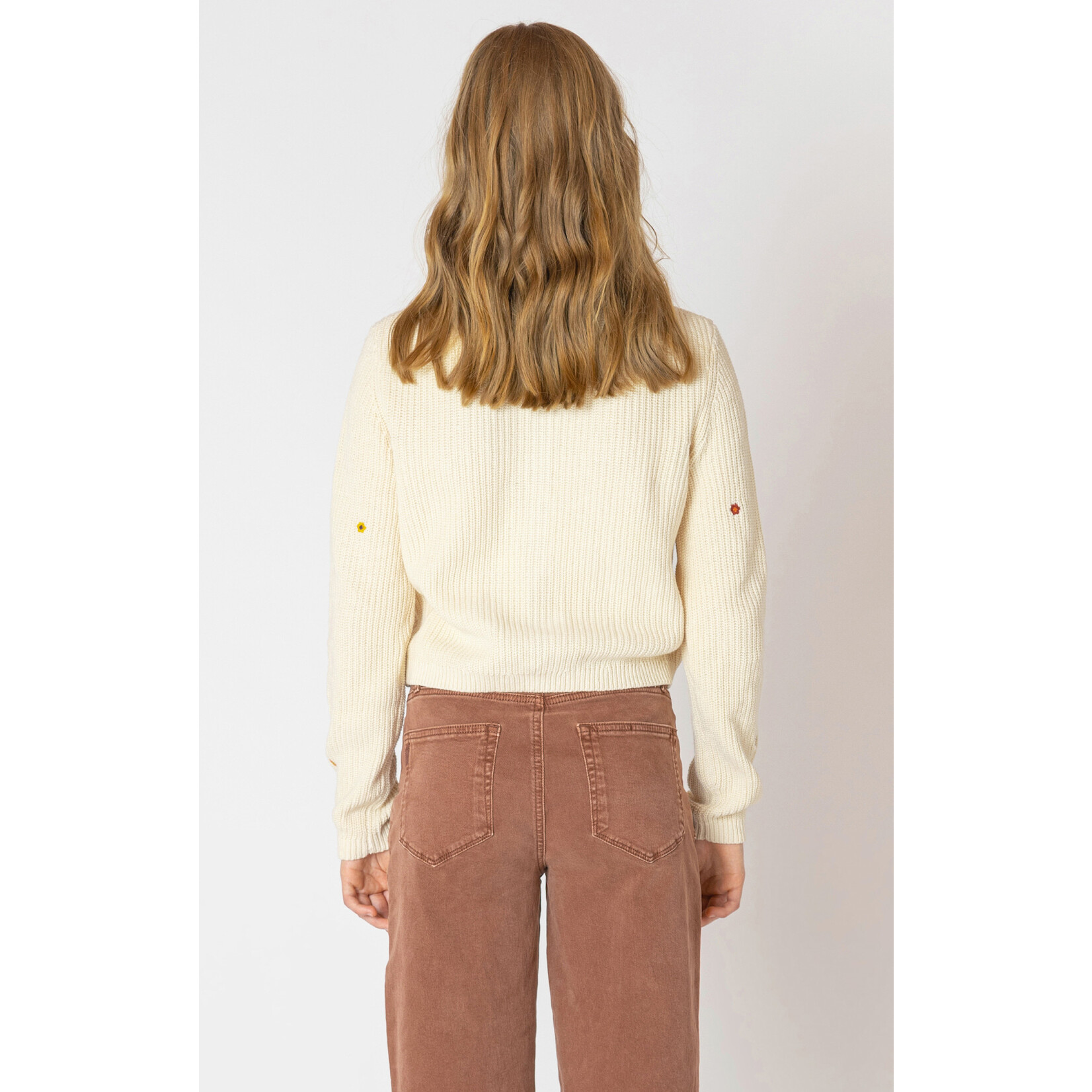 Dex Dex Floral Embroidered Cardi