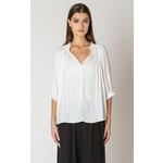 Dex White Soft Pleated Tee