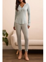 Tribal Henley Top w/ Buttons