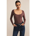 Z Supply Second Skin Scoop L/S Top