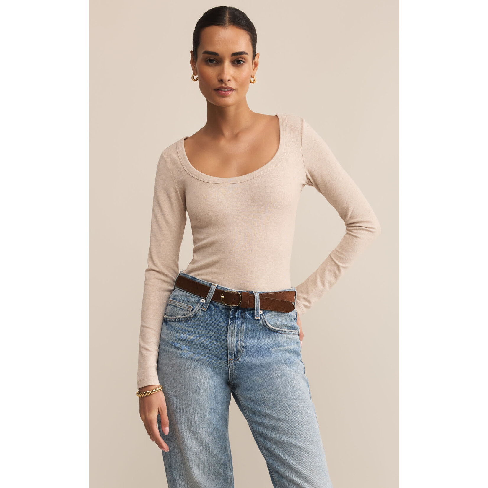 Z Supply ZS Second Skin Scoop L/S Top