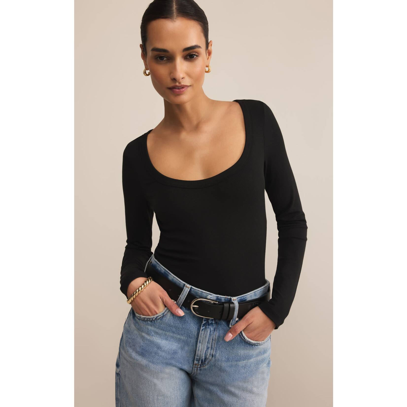 Z Supply ZS Second Skin Scoop L/S Top