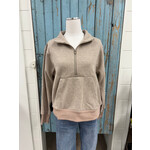 Hem & Thread Half Neck Zip Up Top